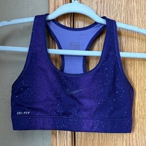 Nike Women's Speckled Purple Blue Sports Bra
